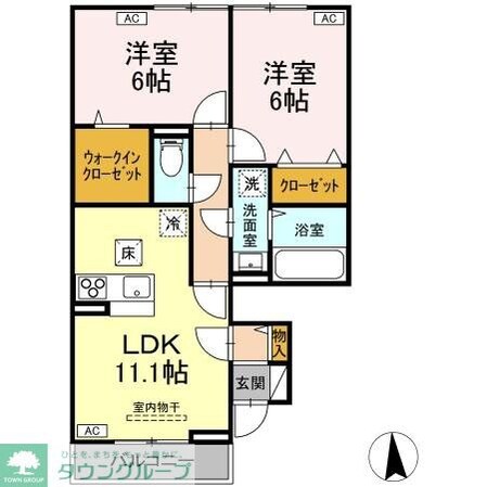 ガーネット Iの物件間取画像